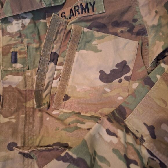 Medium Long - US Army OCP Combat Uniform Jacket Camo w/ Name Tag - Picture 3 of 11